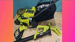 RYOBI 18V ONE+ Mower Trimmer And Blower Combo Kit Review 2023