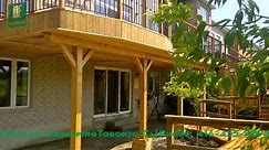 2 level cedar deck with walkout basement
