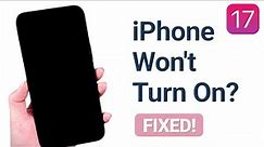 Fixed iPhone Won't Turn On After Update iOS 17