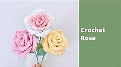 How to Crochet a Rose Flower | Beginner Crochet Tutorial