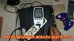 Berapa watt sih konsumsi listrik ps3 slim cech 2000