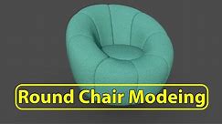 Round Chair Modeling | Furniture | Maya Hindi Tutorial | Chidiya Studio