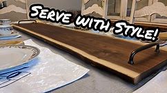 Live Edge Charcuterie Board - DIY Woodworking
