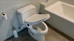 TOTO K300 washlet bidet review and thoughts, installed in guest bathroom with cable management