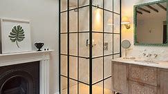Black Grid Shower Screens. Made To Measure Shower Doors for baths
