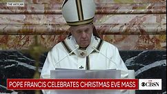 Pope Francis offers blessing at Christmas Eve Mass