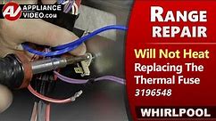 Range / Oven -Thermal Fuse issues - Not heating - Diagnostic & Repair