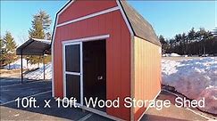 🔨🔨Lowes Heartland 10ft. x 10ft. Rainier Gambrel Engineered Wood Storage Shed