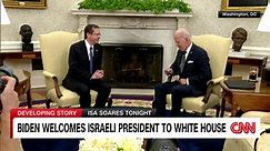 Biden welcomes Israeli president to White House