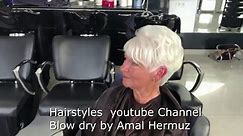 How to Blow dry short hair TIPS by Amal Hermuz 2021