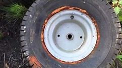 Do it yourself lawn mower air less tires.,