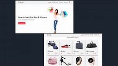 E-Commerce Shopping Website Using Only HTML & CSS