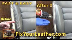 Automotive Leather Repair on Bolster - Quick Video Repair