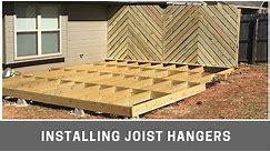 Installing Joist Hangers for a DIY Floating Deck | Handmade Haven