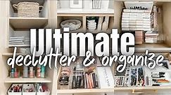 ULTIMATE DECLUTTER + ORGANIZE 2023 | NEW HOME ORGANIZING MOTIVATION | DECLUTTERING + ORGANIZING TIPS