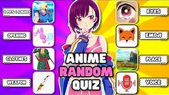 Anime Random Quiz 🕹️ | Test Your Skill! 🏆