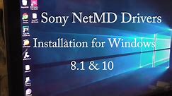 Install NetMD on Windows 8 1 & 10