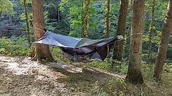 Solo Backpack Hammock Camping in Mammoth Cave National Park - The Bluffs Campsite