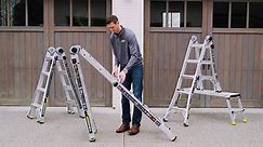 Gorilla Ladders 14 ft. Reach MPXA Multi-Position Ladder/MPX Wheel Kit (Combo-Pack) MPXA-14+FTW