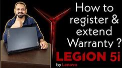 How to Register Lenovo Legion 5i and Extend Warranty | Lenovo Legion 5i | Best Gaming Laptop