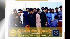 Khan academy scholarships test ||
