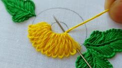 latest & easy flower design|braid stitch|hand embroidery|embroidery designs|designs