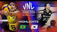 Brazil vs. South Korea (Highlights) | VNL 2023 - Week 2 :: Women Volleybox