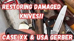 Reviving and Restoring Damaged Knives: Salvaging Broken Tips - Case XX & USA Gerber