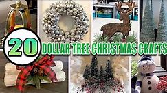 20 EASY DOLLAR TREE CHRISTMAS CRAFTS 2023 Must Try Crafts To Make NOW!