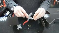 How to use the eyelet plier in the Amtech set (stock code: B1460)