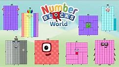 Numberblocks World #5 - Meet Numberblocks 55-100 and Learn How to Trace Their Numerals | BlueZoo