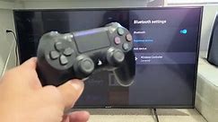 How to Connect / Pair PS4 Controller to Sony Smart TV (wireless bluetooth connection)