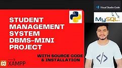 DBMS Mini Project built using Python framework - Flask and MySQL (Student Management System)