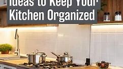 Hidden Storage Ideas to Keep Your Kitchen Organized