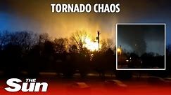 Deadly Tennessee tornado triggers explosion and electrical flashes in the sky