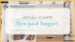 Install Cleats to Studs DIY Custom Closet Install
