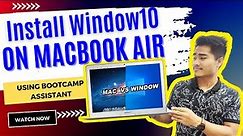 Install window10 on Macbook Air