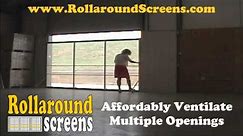 Rollaround Screens For Warehouse Doors