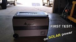 Alpicool T50 Dual Temp Control Portable Refrigerator/Freezer initial test