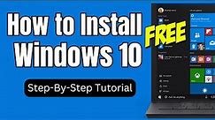 How to Install Windows 10 in 2024 (Step By Step Tutorial)