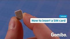 How to insert a SIM card - Tutorial