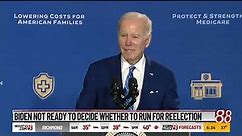 Biden not ready to decide whether to run for reelection