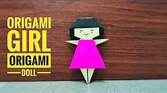 Origami Girl | Origami Doll | Origami tutorial | Paper craft