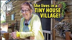 Disabled senior's custom Tiny House in a Tiny Home Village