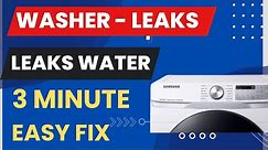 ✨ Front Load Washer Leaks - EASY 3 MINUTE FIX ✨