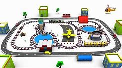 Choo Choo Train - train - trains for kids - train cartoon - toy factory - train videos