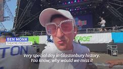 Sequins, over-sized sunglasses and early start for Elton John fans at Glastonbury