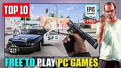 Top 10 *FREE TO PLAY* PC Games On Epic Games Store🔥