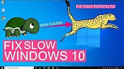 Quickly Fix Slow Running Windows 10 | Make Windows 10 Faster Again