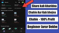 Share Kab Kharidna Chahie Aur Kab Bhejna Chahie? - 100% Profit
